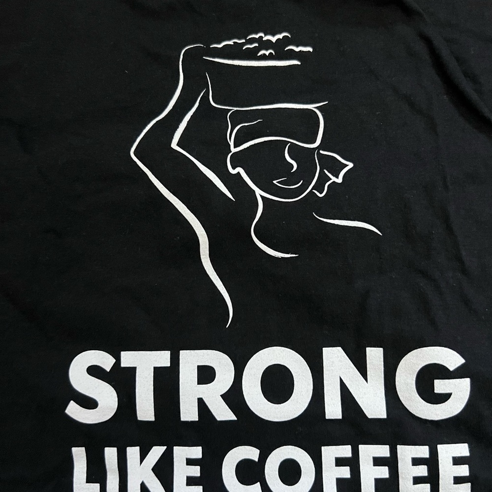 Starbucks Black and White Short Sleeve Tee Strong Like Coffee Official shirt